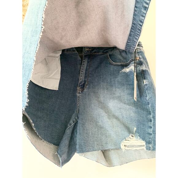 Judy Blue Plus Size Denim Darling Mid Rise Skort Short Skirt Size 2X NEW - Picture 4 of 4